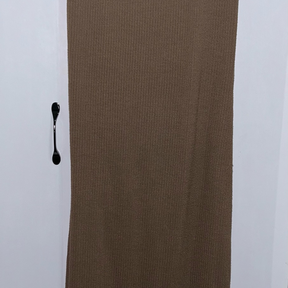 Brown Sleeveless Cutout Back Dress